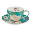 Maxwell & Williams Kimono Cup and Saucer Set - Teal
