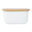 Maxwell & Williams White Basics Butter Dish with Bamboo Lid