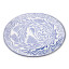 Mervyn Gers Fynbos Oval Platter, 39cm - Blue top view
