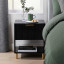 Native Decor Florence Fluted Bedside Table - Black