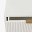 Native Decor Florence Fluted Bedside Table - White