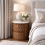 Native Decor Luna Marble Top Bedside Table