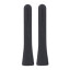 Pomadent Pomabrush Advanced Brush Heads, Pack of 4 - Black