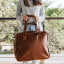 Thandana Large Weekender Bag - Tobacco Leather