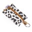 Thandana Laminated Fabric Key Ring Pouch - Cheetah White