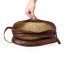 Thandana Men's Double Zip Leather Vanity Bag - Tobacco Leather
