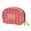 Thandana Laminated Fabric Make Up Bag - Linear Preppy