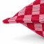 Humble & Mash Step Check Fuchsia Jacquard Chenille Scatter Cushion Cover, 60cm x 60cm