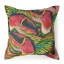 Humble & Mash Fun Toucan In Flight Linen Flax Printed Scatter Cushion with Feather Blend Inner, 60cm x 60cm