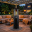 Alva Outdoor Patio Heater with Glass Flame Tube