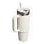 Stanley The Quencher H2.0 Fluted Tumbler, 890ml -  Cream Gloss