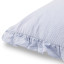 Humble & Mash Pinstripe Riviera Blue Seersucker Bedroom Cushion, 60cm x 60cm