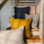 Humble & Mash Moldova Sulphur Scatter Cushion With Feather Blend Inner, 60cm x 60cm