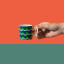 La Cafetiere Cyan Tides Ceramic Espresso Cup, 120ml - Blue