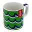 La Cafetiere Cyan Tides Ceramic Espresso Cup, 120ml - Green
