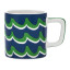 La Cafetiere Cyan Tides Ceramic Espresso Cup, 120ml - Blue