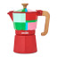 La Cafetiere Utopian Lines Venice 6-Cup Espresso Maker, 290ml
