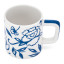 La Cafetiere Blu Fiorato Ceramic Espresso Cup, 120ml - White