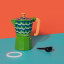 La Cafetiere Cyan Tides Venice 6-Cup Espresso Maker, 290ml