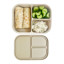 MicroGarden 3-Portion Silicone Bento Lunchbox - Mushroom