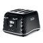 DeLonghi Brilliante 4-Slice Toaster, 1800W - Black  