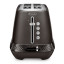 DeLonghi Diadema Long Slot 2-Slice Toaster, 1500W - Black Metal