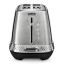 DeLonghi Diadema Long Slot 2-Slice Toaster, 1500W - Metallic