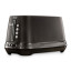 DeLonghi Diadema Long Slot 2-Slice Toaster, 1500W - Black Metal