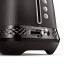 DeLonghi Diadema Long Slot 2-Slice Toaster, 1500W - Black Metal
