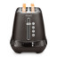 DeLonghi Diadema Long Slot 2-Slice Toaster, 1500W - Black Metal