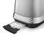 DeLonghi Diadema Long Slot 2-Slice Toaster, 1500W - Metallic