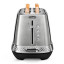 DeLonghi Diadema Long Slot 2-Slice Toaster, 1500W - Metallic