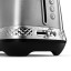 DeLonghi Diadema Long Slot 2-Slice Toaster, 1500W - Metallic