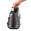 DeLonghi Diadema Cordless Electric Kettle, 1.7L - Black Metal