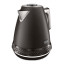DeLonghi Diadema Cordless Electric Kettle, 1.7L - Black Metal