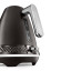 DeLonghi Diadema Cordless Electric Kettle, 1.7L - Black Metal