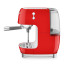 Smeg Manual Espresso Coffee Machine with Cold Brew - Red 