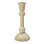Humble & Mash White Wash Wooden Dinner Candle Holder