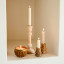 Humble & Mash White Wash Wooden Dinner Candle Holder