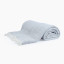 Thread Office Petrol Blue Reversible Woven Fringe Throw, 180cm x 200cm