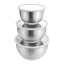 MicroGarden Stainless Steel Mixing Bowls, Set of 3