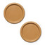 Alkaline Stackable Coasters, Set of 2 - Caramel