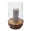 Humble & Mash Pillar Candle Holder with Glass with candle