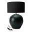 Humble & Mash Black Beacon Ceramic Table Lamp - Black