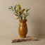 Humble & Mash Pom Pom 61cm Spray Mustard Faux Plant