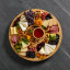 Farberware Build-a-Board Bamboo Divided Round Serving Board