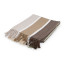 Aranda Protea Pinstripe Sunset Throw, 150cm x 200cm - Cocoa/Coffee
