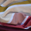 Aranda Protea Pinstripe Sunset Throw, 150cm x 200cm - Burgundy/Garnet