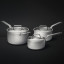 Wolstead Pro Steel Triply Stainless Steel Saucepan Set, 3-Piece
