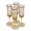 Fieldbar Sun Flute Glasses, Set of 4
